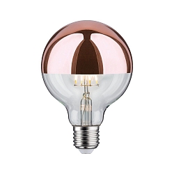 Top spejl lyskilde globeformet DECO GLOBE G95 LED COPPER ON-OFF omskiftelig G95 klar E27 6,5W 600lm 2700K CRI >80 