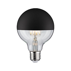 Top spejl lyskilde globeformet DECO GLOBE G95 LED BLACK MATT DIM G95 klar E27 6,5W 600lm 2700K CRI >80 d�mpbar