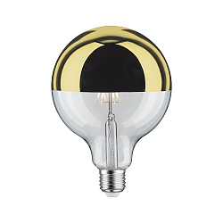Top spejl lyskilde globeformet DECO GLOBE G125 LED GOLD G125 klar E27 6,5W 600lm 2700K CRI >80 d�mpbar