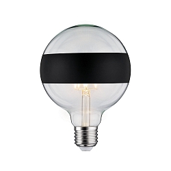 Filament Globe lyskilde DECO GLOBE LED MIRROR-RING BLACK MATT G125 klar E27 6,5W 640lm 2700K CRI >80 d�mpbar