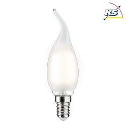 LED Filament Candle lamp wind gust, 230V, E14, 2.6W 2700K 250lm, not dimmable, satin