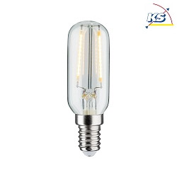 LED Filament Tube lamp T25, 230V, E14, 2.8W 2700K 250lm, dimmable, glass clear
