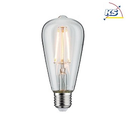 LED Filament Edison Lamp ST64, 230V, E27, 7.5W 2700K 806lm, dimmable, glass clear