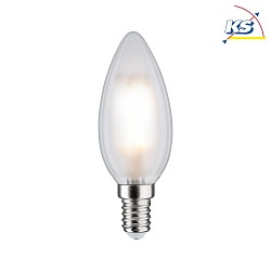 LED Filament Candle Lamp B35, 230V, E14, 5W 4000K 470lm, dimmable, matt