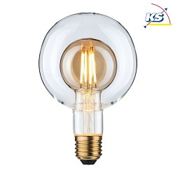 LED Deco Globe Lamp G95 Inner Shape GOLD, 230V, E27, 4W 2700K 400lm, dimmable