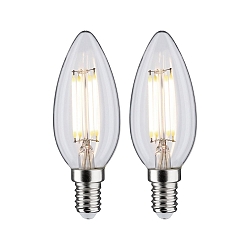 Gl�dep�re kerteformet s�t med 2 E14 4,8W 470lm 4000K 360� CRI >80 