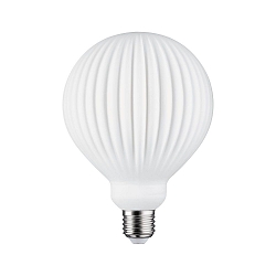 Filament Globe lyskilde GLOBE G125 WHITE LAMPION V2 rillet, fors�nket G125 mat E27 4,3W 400lm 3000K CRI >80 d�mpbar