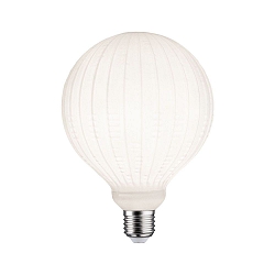 Filament Globe lyskilde GLOBE G125 WHITE LAMPION V3 rillet G125 mat E27 4,3W 400lm 3000K CRI >80 d�mpbar