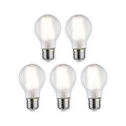 LED lyskilde p�re form s�t med 5 E27 7W 806lm 4000K CRI 80-89