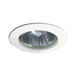Recessed luminaire PREMIUM LINE, round, 230V, GU10, 51mm, white/aluminum
