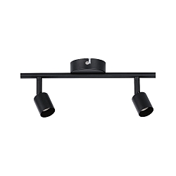 Spot CAROLINA 2-flammer GU10, sort mat d�mpbar