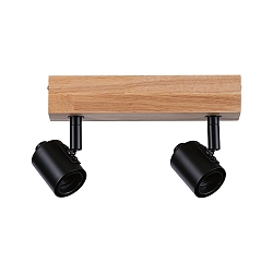 Spot ARVID 2-flammer E27, sort d�mpbar