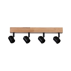 Spot ARVID 4-flammer E27, sort d�mpbar