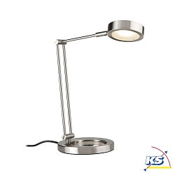 LED Table lamp ZED LED Desk lamp, 6,7W, 230/12V, brushed iron