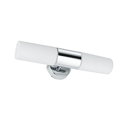 Spejllampe LENIA Badlampe, IP44, E14, 230V, chrom/opal