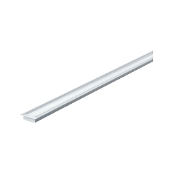 Tilbeh�r Indbygningsprofil med diffuser, 100cm, aluminum anodiseret / satineret