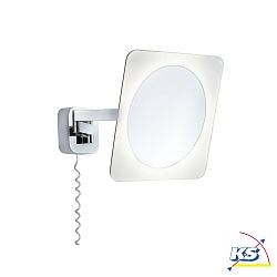 LED Cosmetic mirror BELA LED Bath luminaire, IP44, 5,7W, 230V, chrome/white/mirror