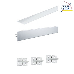 MaxLED / Your LED Strip Duo Alu Profile set, 200cm, incl. side diffusers, alu anodized