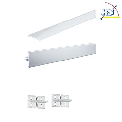 MaxLED / Your LED Strip Duo Alu Profile set, 100cm, inkl. side diffusers, alu anodized