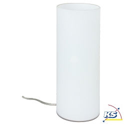 table lamp NOORA cylindrical, with switch E14, opal dimmable