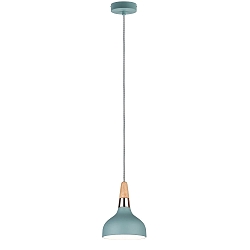 Paulmann Pendel Neordic Juna 1-flamme, bl�d gr�n/kobber/tr�, 16cm