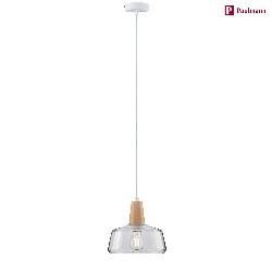 pendant luminaire NEORDIC YVA E27, wood, clear dimmable