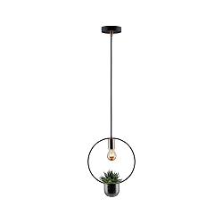 Pendel NEORDIC URBAN JUNGLE TASJA E27 IP20, kobber, sort d�mpbar