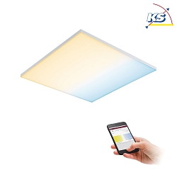 LED Panel VELORA ZigBee TW surfaced mounting, 59.5cm, 230V, 19.5W 2700-6500K 2200lm, dimmable, white matt