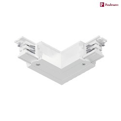 3-phase L-connector PRORAIL3 earth outside, white