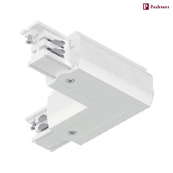 3-phase L-connector PRORAIL3 earth inside, white