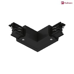 3-phase L-connector PRORAIL3 earth outside, black