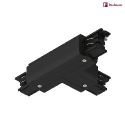 3-phase T-connector PRORAIL3 earth left, black