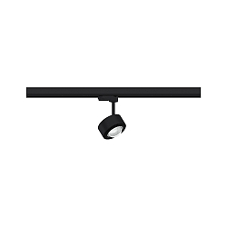 3-faset spot PRORAIL3 LED IP20, chrom, sort d�mpbar