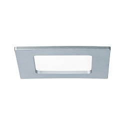 LED Indbygningslampe QUALITY PREMIUM PANEL LED, firkantet, IP44, 1x6W, 4000K, 230V, 115x115mm, chrom matt