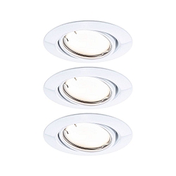 Indbygningslampe BASE COIN LED svingbar, s�t med 3, ZigBee styrbar LED IP20