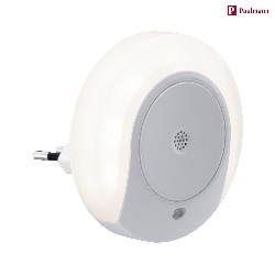 night light HORBY LED round, with sensor, with brightness sensor IP20, white 