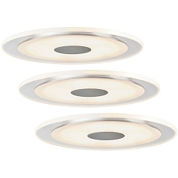 LED Indbygningslampe PREMIUM LINE WHIRL LED, rund, 3x6W, 18VA, 150mm, aluminium drejet/satineret