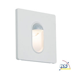 Paulmann Wall recessed luminaire square 2700K white, 2,7W with motion detector