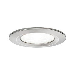 Indbygningslampe NOVA LED stiv GU10 IP44, jern b�rstet  6,5W 470lm 4000K 36� 36� CRI >80