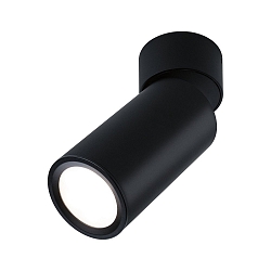 Loftlampe TURNAL COIN, sort mat d�mpbar