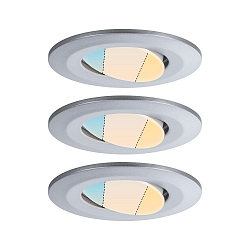 recessed luminaire CALLA swivelling, set of 3 IP65, chrome matt dimmable 5W 430 | 550lm 3000K 100� 100� CRI >80