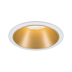 Indbygningslampe COLE COIN LED stiv IP44, guld mat, hvid d�mpbar 6,5W 460lm 2700K 100� 100� CRI >80