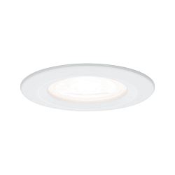 Indbygningslampe NOVA LED rund, stiv GU10 IP44, hvid mat  460lm 2700K 38� 38� CRI >80