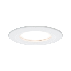 Indbygningslampe NOVA COIN LED rund, stiv IP44, hvid mat  460lm 2700K 100� 100� CRI >80