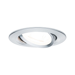 Paulmann Indbygningslampe Nova, IP23, rund, s�t af 1, ekskl. lyskilde, maks. 35W, GU10, aluminium