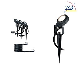 Supplementary set Outdoor Plug & Shine LED Spot STING, IP67, 24V, 3x6W 3000K 270lm 100, dimmable