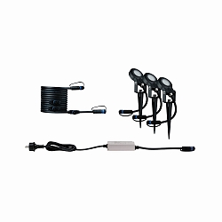 Paulmann Plug&Shine Grundl�ggende s�t Jordspyd Sting IP67 3000K 3x6W d�mpbar