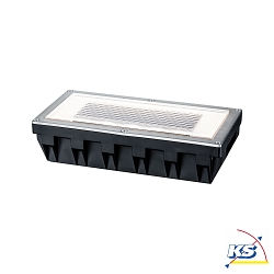 LED Gulvindbygningslampe SPECIAL LINE BOX LED Solarlampe, IP67, 1x0,6W, 200x100mm, rustfrit stl/klar