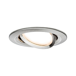 Paulmann Indbygningslampe LED Coin Slim, IP23, rund, 6,8W, s�t af 1 d�mpbar og drejelig, jern