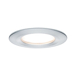 Paulmann Recessed luminaire LED Coin Slim, IP44, round, 6,8W, set of 3 dimmable, aluminum